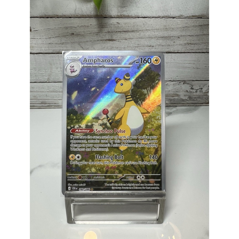 Ampharos 90/86 Chaos Rising MEO4 Illustration Rare NM